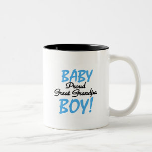 Proud Great Grandpa of Boy Tshirts and Gifts Two-Tone Coffee Mug