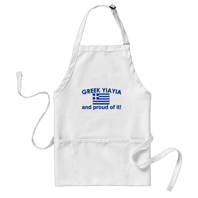 Proud Greek Yia Yia Standard Apron (Front)