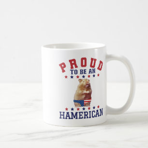 Proud Hamerican 4th July Patriotic American Hamste Coffee Mug