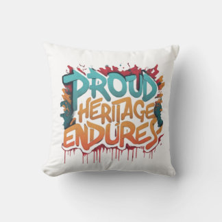 Proud Heritage Endures Throw Pillow