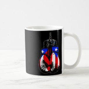 Proud Heritage Puerto Rico Flag Boxing Gloves Coffee Mug