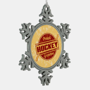 Proud Hockey Grandma Christmas Tree Ornament