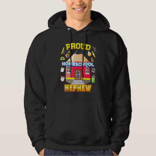 Proud Homeschool Nephew Dad Mom Family Kid Back To Hoodie