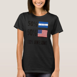 Proud Honduran American Flag Honduras Usa 1 T-Shirt