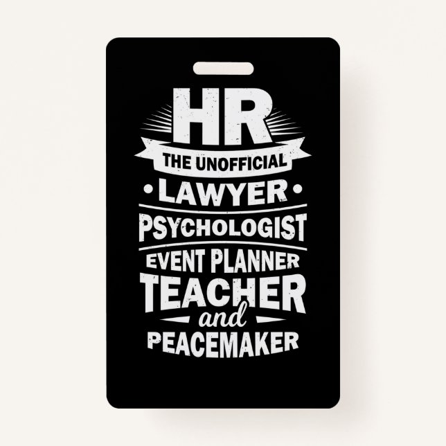 Proud Human Resources Badge (Front)