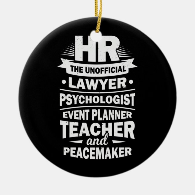 Proud Human Resources Ceramic Ornament (Front)