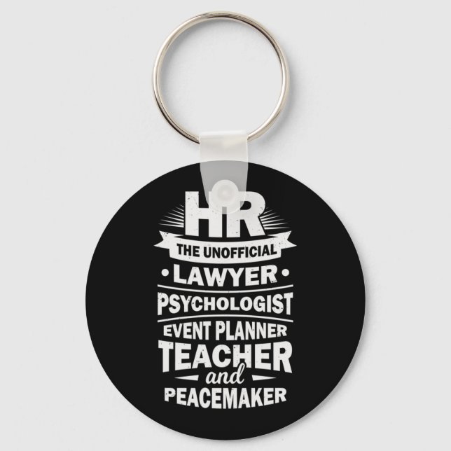 Proud Human Resources Keychain (Front)