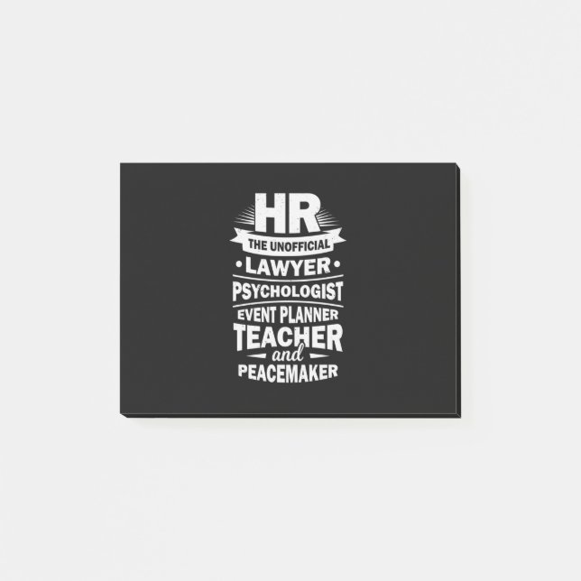 Proud Human Resources Post-it Notes (Front)