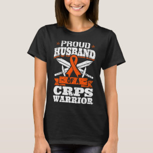 Proud Husband Of A Crps Warrior Rsd Awareness Ribb T-Shirt