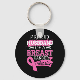 Proud Husnd Of A Breast Cancer Warrior Support For Keychain