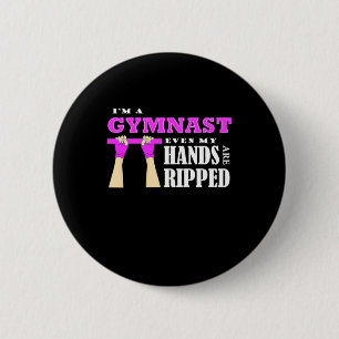 Proud I Am A Gymnast 2 Inch Round Button