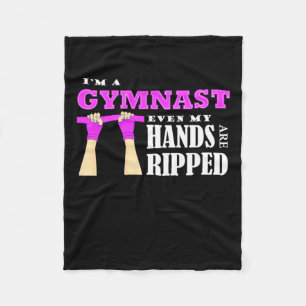 Proud I Am A Gymnast Fleece Blanket