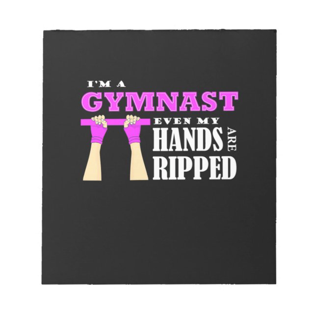 Proud I Am A Gymnast Notepad (Front)
