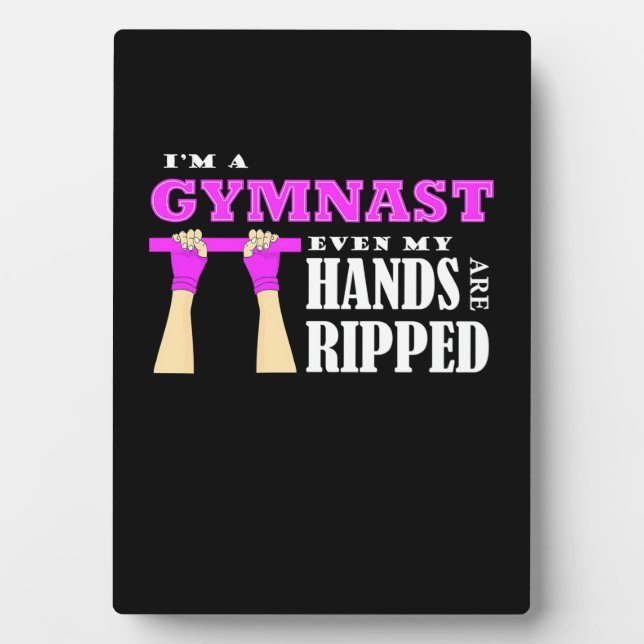 Proud I Am A Gymnast Plaque (Front)