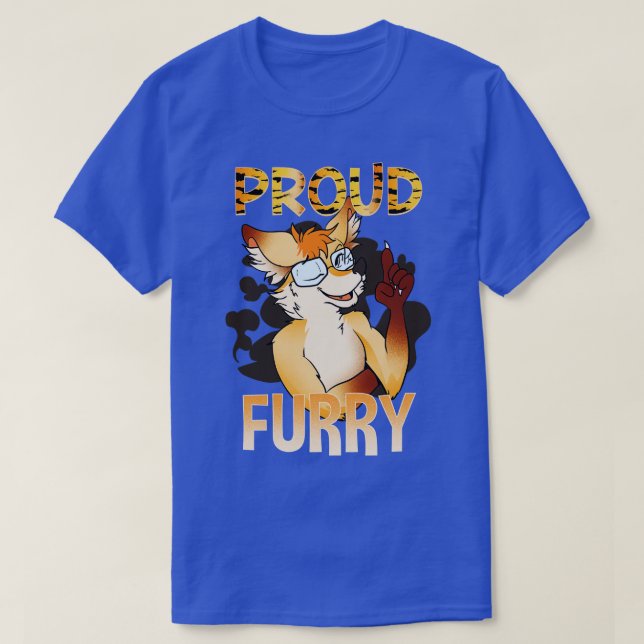 Proud I Furries Cosplay Fandom 18 T-Shirt (Design Front)