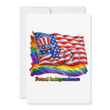 Proud Independence LGBTQ 250 Party Invitation