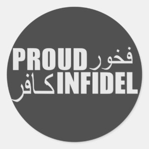 Proud Infidel Classic Round Sticker