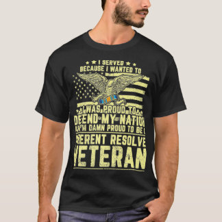 Proud Inherent Resolve OIR Military Veteran Premiu T-Shirt