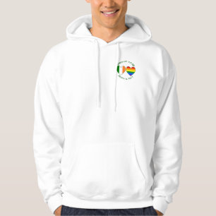 Proud Irish and Gay Heart Flags Pride and Ireland  Hoodie