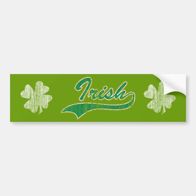 Proud Irish Bumper Sticker (Front)