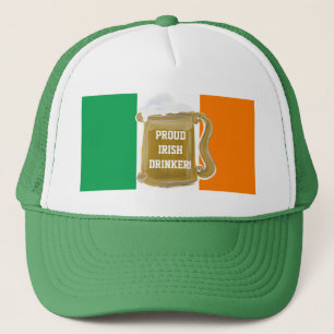 PROUD IRISH DRINKER! TRUCKER HAT
