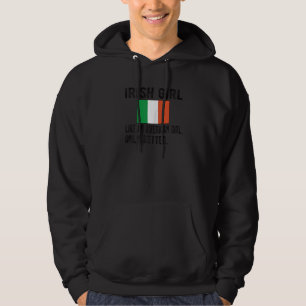 Proud Irish Girl Ireland Flag Irish Roots Hoodie