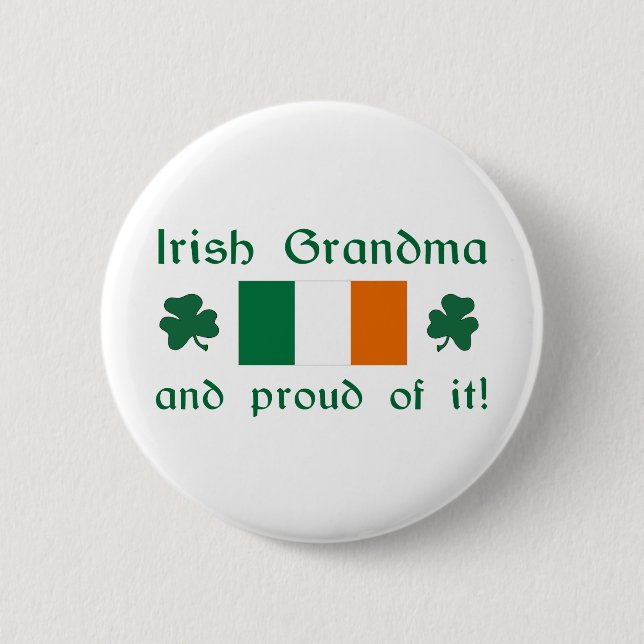 Proud Irish Grandma 2 Inch Round Button (Front)