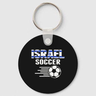 Proud Israel Soccer Fans Jersey - Support Israeli Keychain