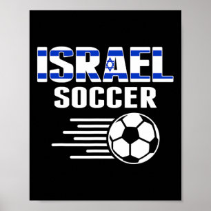 Proud Israel Soccer Fans Jersey - Support Israeli  Poster