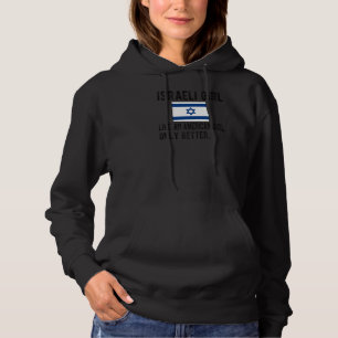 Proud Israeli Girl Israel Flag Israeli Roots Hoodie