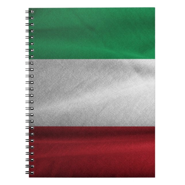 Proud Italian Flag Notebook (Front)