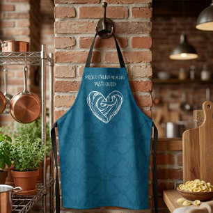 Proud Italian Mom And Pasta Queen Culinary Power Apron