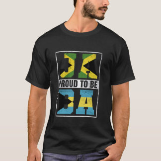 Proud Jamaican Bahamian Mix Jamaica and Bahamas He T-Shirt