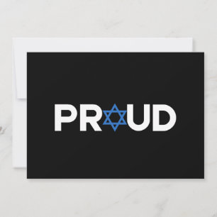 Proud Jewish Hebrew Holiday Proud Jew Religious  Card