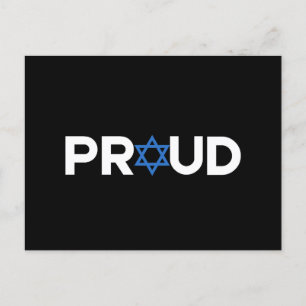Proud Jewish Hebrew Holiday Proud Jew Religious Postcard