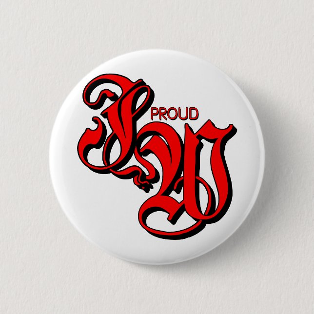 Proud JW Jehovahs Witness 2 Inch Round Button (Front)