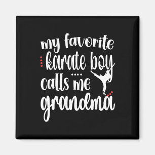 Proud Karate Grandma Karate Grandmother Magnet