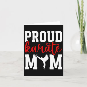 Proud Karate Mom Karate Mother Karate Mama  Card