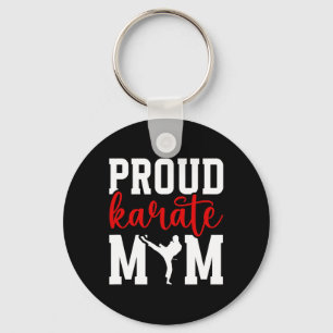 Proud Karate Mom Karate Mother Karate Mama Keychain