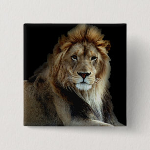 Proud King of the Animal Kingdom 2 Inch Square Button