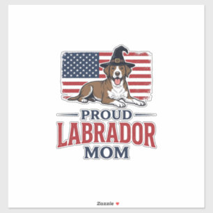 Proud Labrador Mom Patriotic Dog Halloween Shirt D