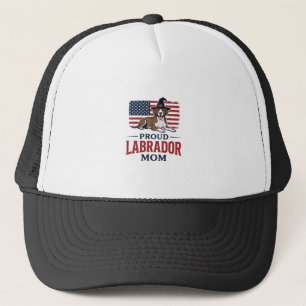 Proud Labrador Mom Patriotic Dog Halloween Shirt D Trucker Hat