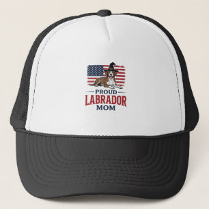 Proud Labrador Mom Patriotic Dog Halloween Shirt D Trucker Hat