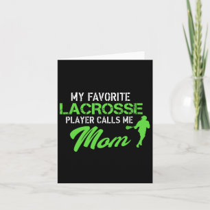 Proud Lacrosse Mom Goalie Favourite Player Graphic Card