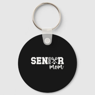 Proud Lacrosse Senior Mom 2025 Lacrosse Player Sen Keychain