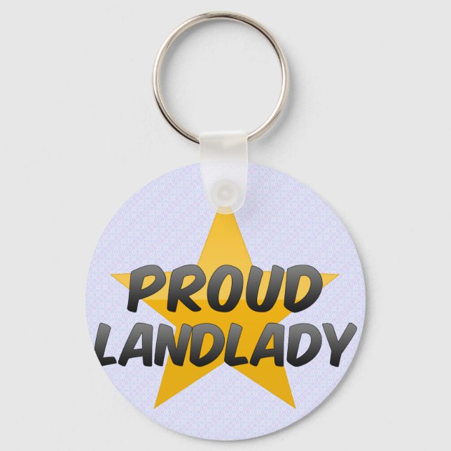 Proud Landlady Keychain (Front)