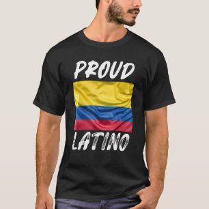 Proud Latino Hispanic Heritage Month Columbia flag T-Shirt