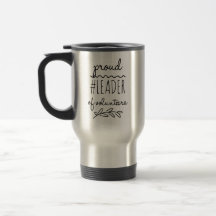 proud leader of volunteers travel mug