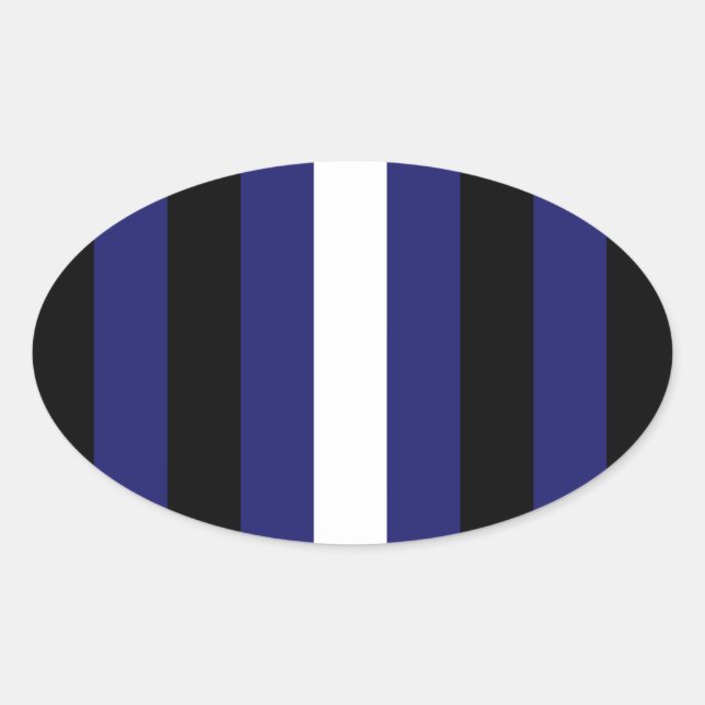 Proud Leather Design Oval Sticker (Front)