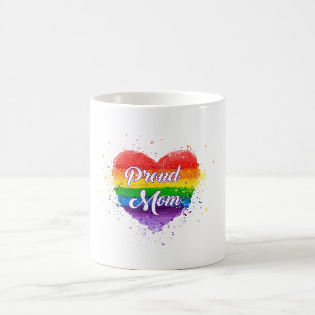 Proud LGBT Mom Coffee Mug (Center)